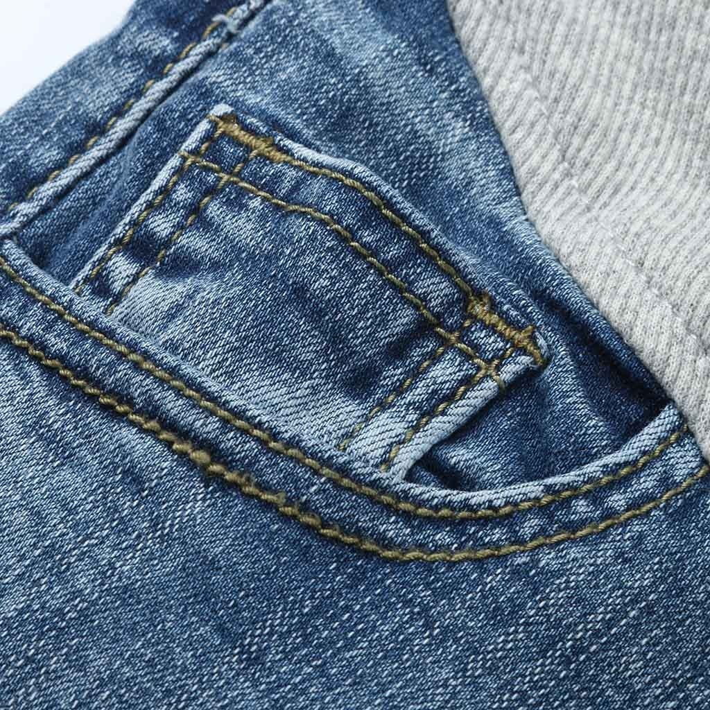 Byxor för gravida kvinnor kläder elastisk midja gravidbyxor buken graviditet jeans stretch leggings kläder dam