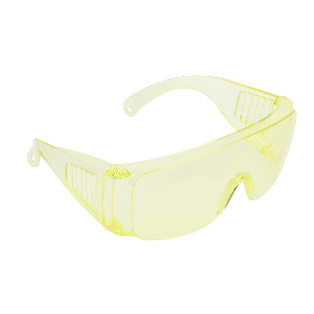 Transparent Work Safety Glasses Color Anti-Dust Impact-Proof For Lab DIY Work Riding Game Eye Protector Work Safety Goggles: Yellow