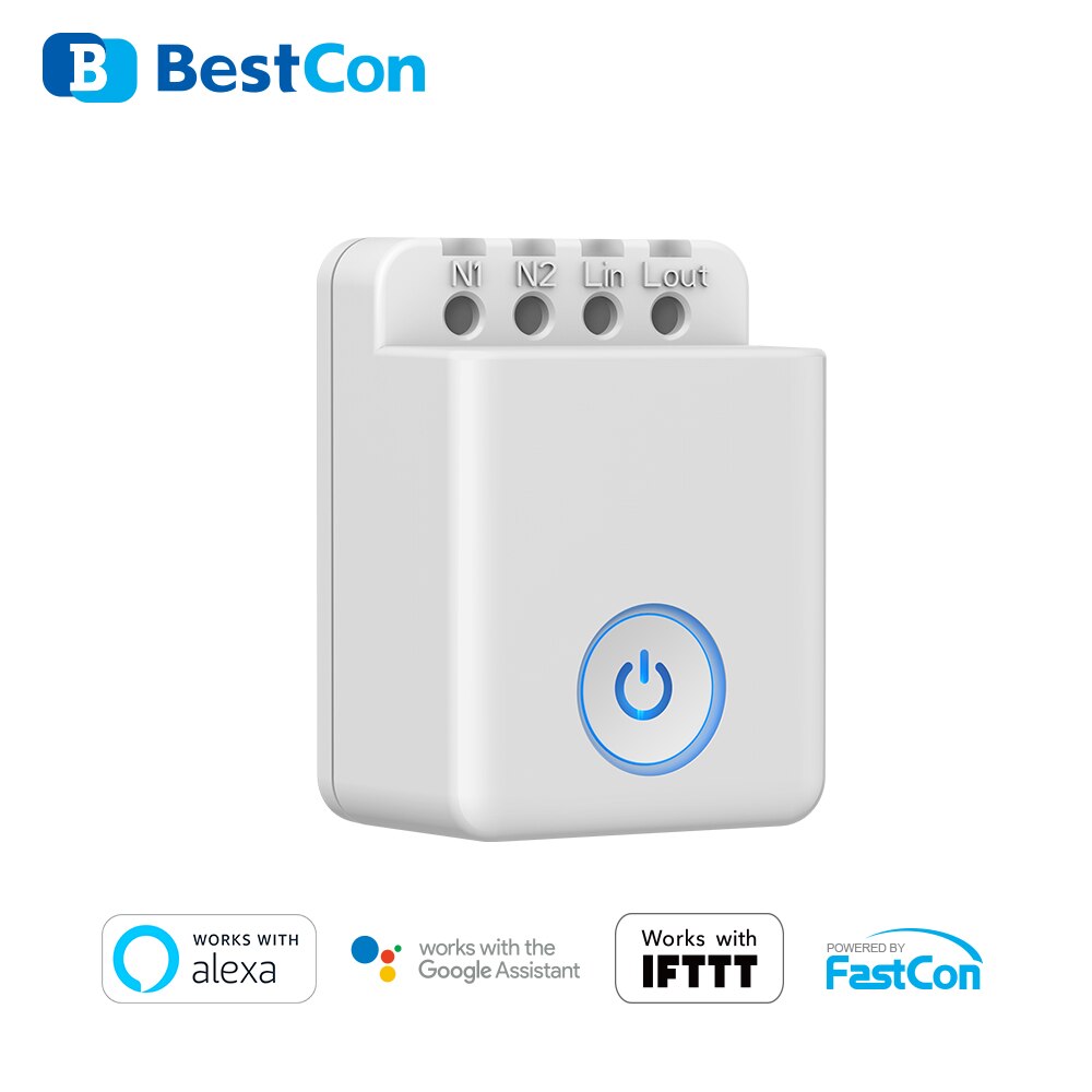 BroadLink BestCon MCB1 Smart Wi-Fi Light Switch Wireless Control Box works with Siri and Alexa: 1 PCS