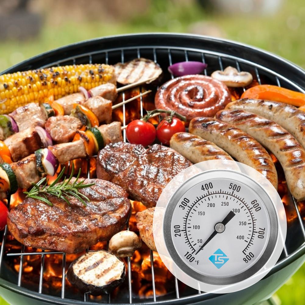 Oven Thermometer Barbecue BBQ Smoker Grill Stainless Steel Digital Thermometer Kitchen Accurate Fast Response Temperature Gauge