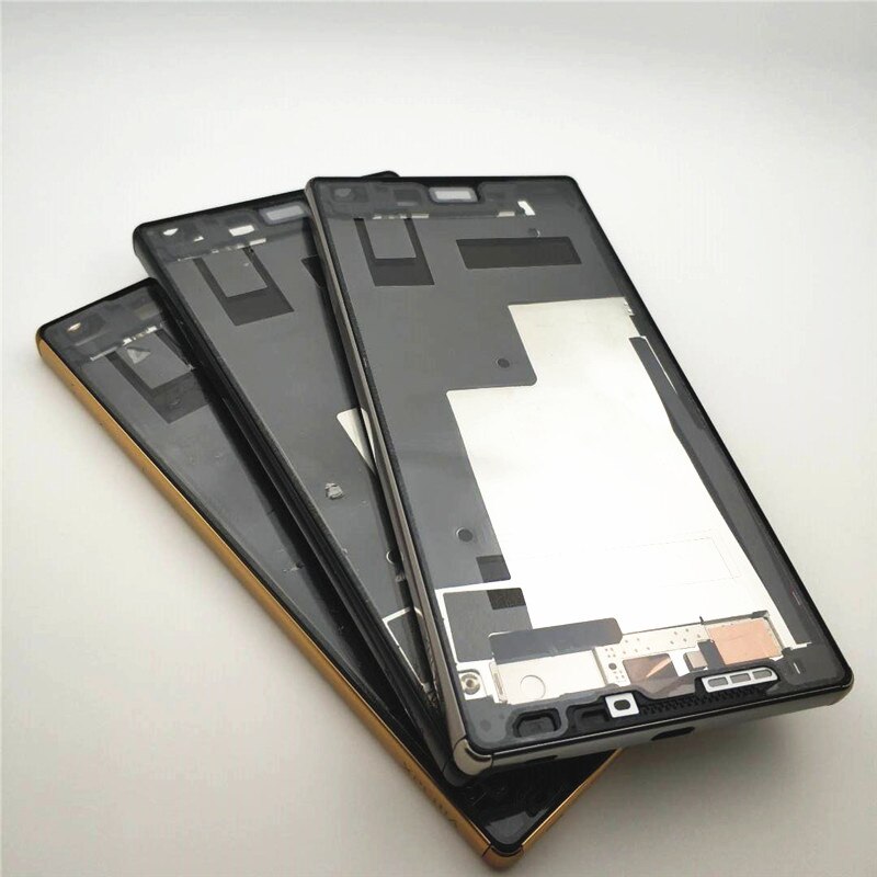 Full Housing For Sony Xperia Z5 Premium E6853 E6883 E6833 Middle Frame Front Faceplate Bezel Housing+Battery Back Cover With NFC
