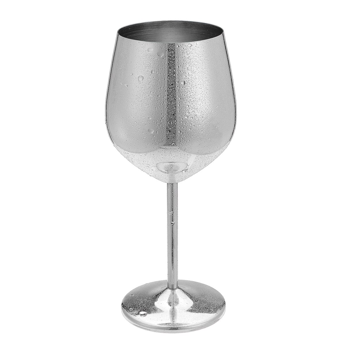 Copas de vino tinto de acero inoxidable a prueba de roturas, copas de vino antirotura, copas de vino duraderas, utensilios de Bar: Silver