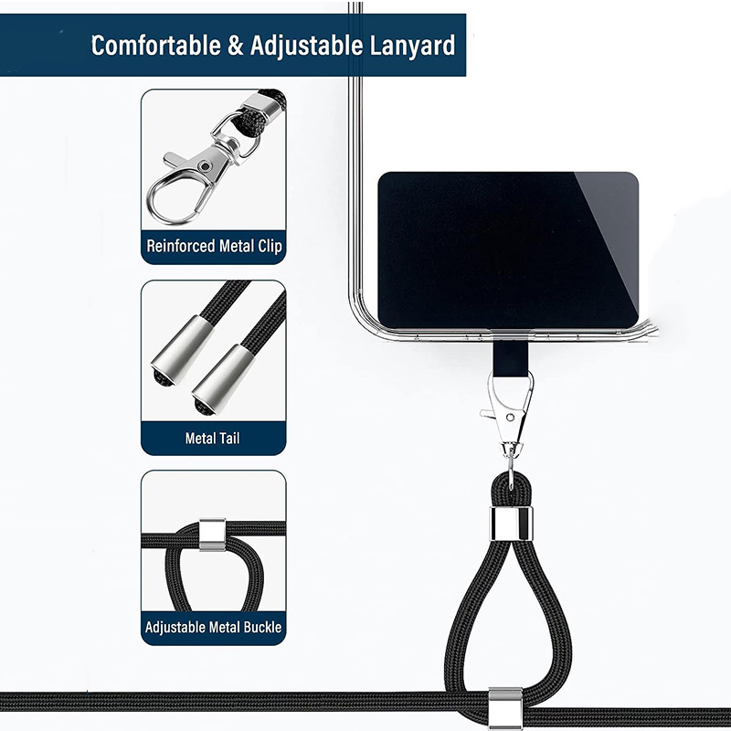 Cordón ajustable Universal para teléfono móvil, correas para colgar en el cuello, cordones antipérdida, accesorios para teléfono móvil, 150cm