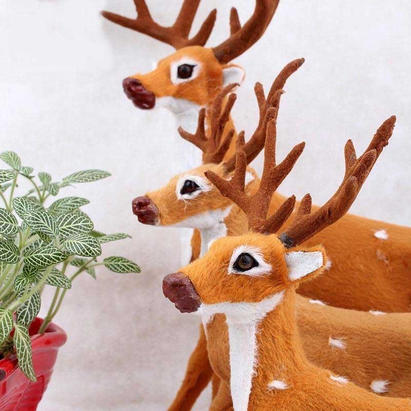 Hjorte rensdyr santa håndværk elg xmas dekoration ornamenter leverer til hjemmet træ dekoration  bm88