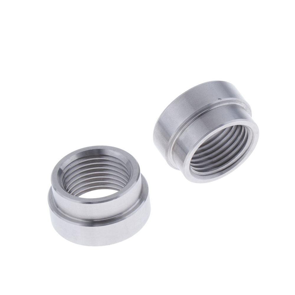 10 Pcs M18x1.5 O2 Oxygen Sensor Stainless Steel Iron Weld On Bung Plug Stepped Nut Cap Kit For Lambda Sensor Oxygen Sensor
