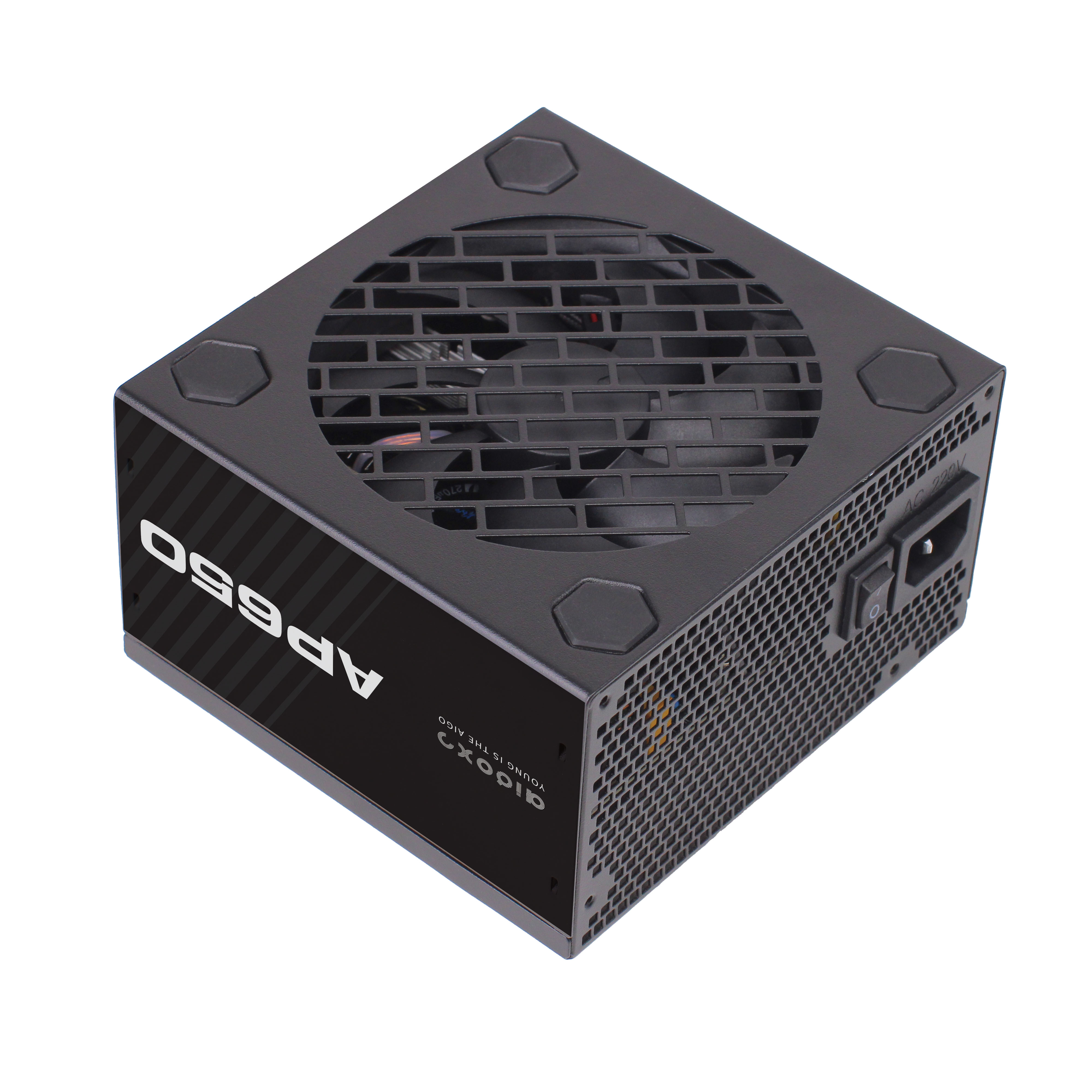 Aigo AP Zasilacz PC 550W 650W 750W Diy Gaming 80PLUS 230V EU 120MM Wyciszony wentylator ATX Komputer stacjonarny Gamer Fonte PSU Do rx 580