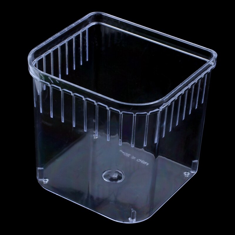 Kunststoff Platz Aquarium Aquarium Filter Unterseite Kasten transparent Grün