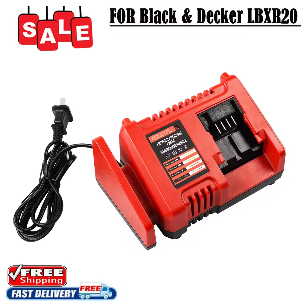 per Nero decker LBXR20 Batteria al litio 20V 8.0/3.0ah LBXR20 LB20 LBX20 LBXR2020 LB2X4020-OPE Utensili elettrici e caricabatteria: Viola