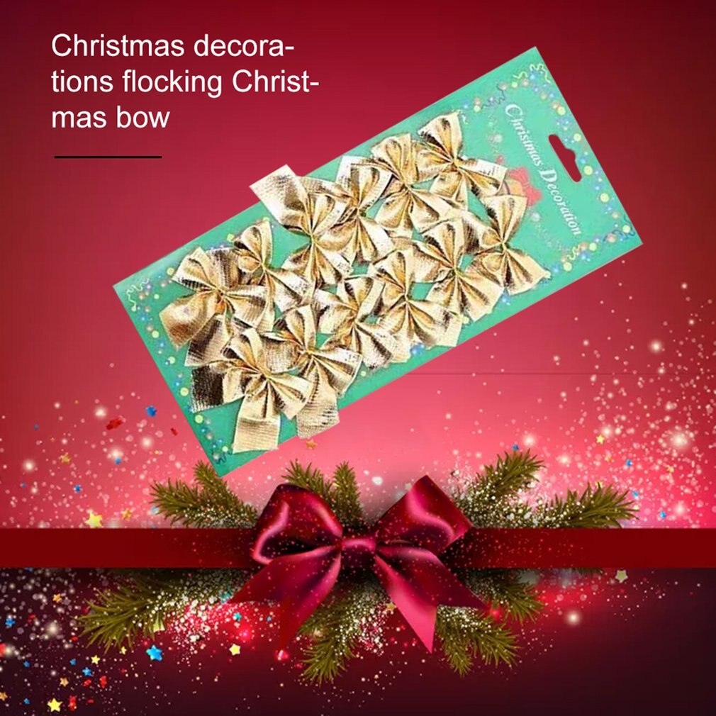 Kerstbenodigdheden rood goud zilver kerstversiering flock kerststrik kerstboomversiering