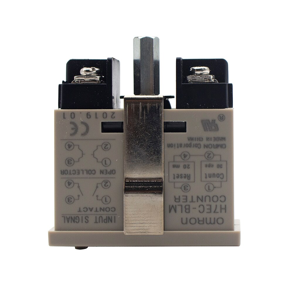 Non-Voltage 6 Digits Electronic LCD Display Screw Terminal Resettable Time Range Totalizing Counter H7EC-BLM 0-999999 hours