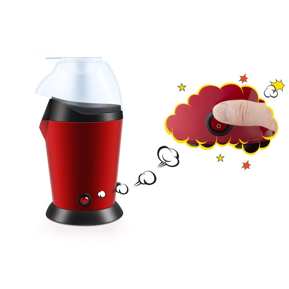 Hushålls minipopcorn tillverkare luft majspoppare lämplig för diy elektrisk popcorn popper mini popcorn maskin