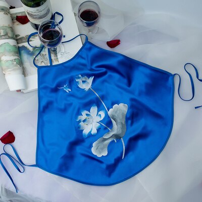 100% handmade Silk Stickerei zubehör erwachsene Chinesischen brust abdeckungen lotus muster Valentinstag: NO.2