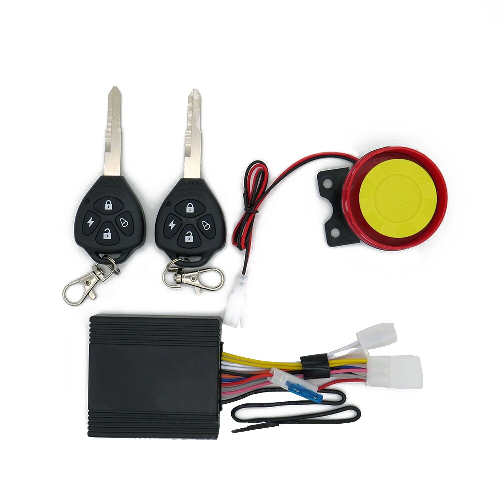 Motorcycle Burglar Alarm Remote Activated Motor Bike Alarm with Remote Control & Buttons Scooter Anti Theft Lock with Speakers