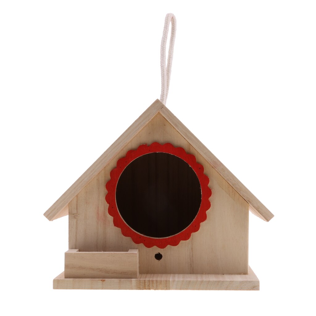 Wooden Nesting Box Bird Nest House Birds Robin Sparrow Bluetit Traditional