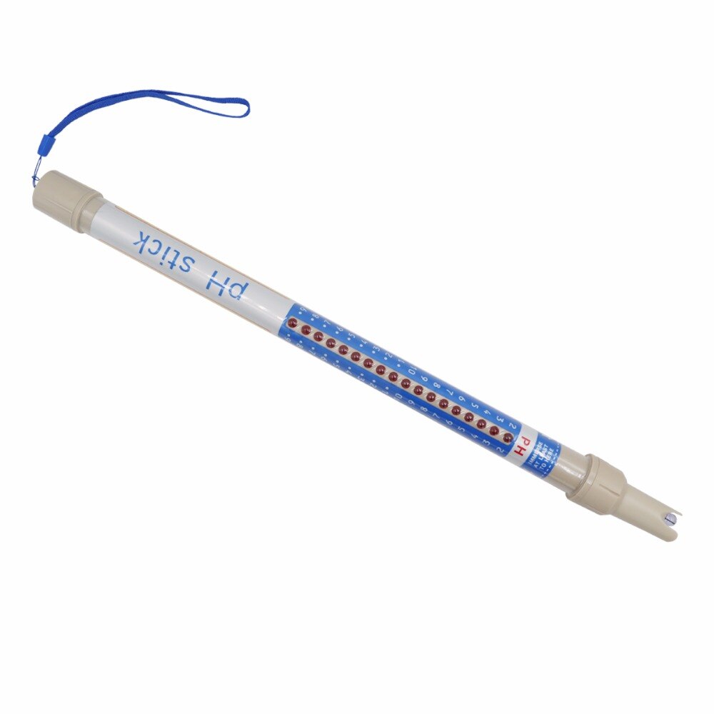 Handheld pH Stick Hydroponic Dipstick Meter Tester Large Tank Pond Pool Waterproof pH Tester 2.1~10.8pH Range