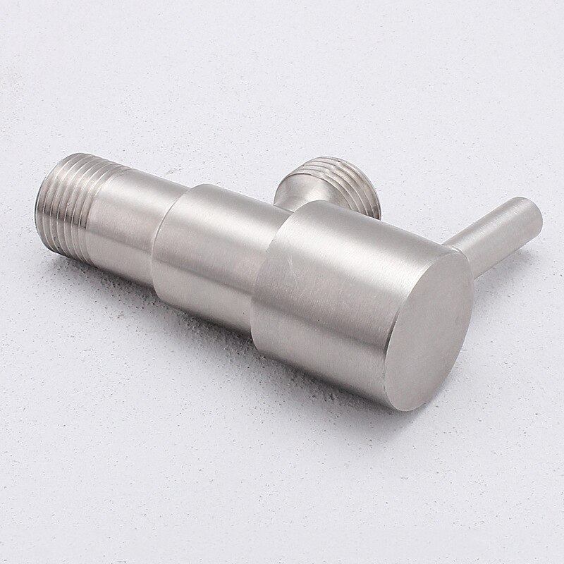 Rvs Kraan Driehoek Klep G1/2 Draad Hoekstopkraan Inlaat Water Afsluiter Badkamer Wasmachine Kraan Bibcock