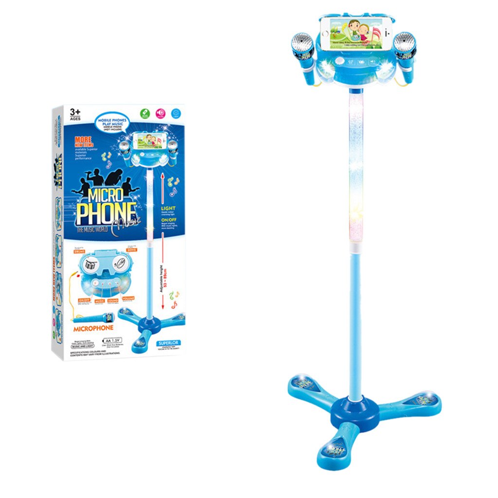 Muziekset voor kinderen: drums toetsen microfoon