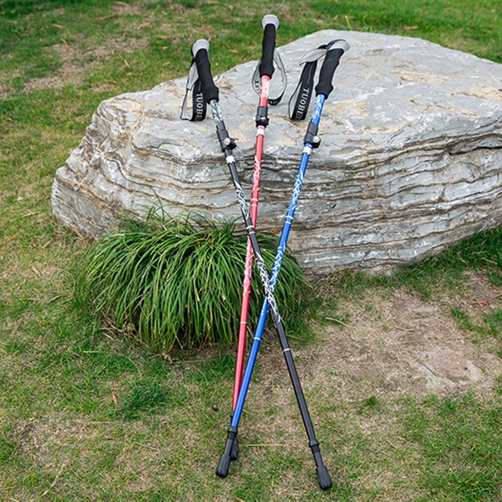 Trekking Poles Nordic Walking Poles Aluminum Trekking Sticks Foldable Hiking Pole Folding Hiking Stick Walking Sticks Long/Short