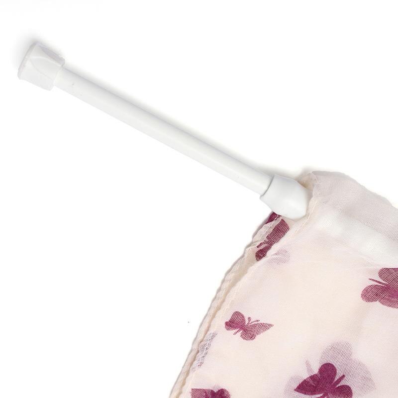 Spring Telescopic Net Voile Tension Curtain Curtain Rail Loaded Pole Rod Bathroom Hanging Shower Curtain Rod Adjustable Telescop