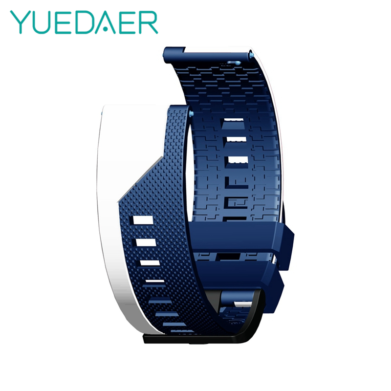 YUEDAER Per Amazfit GTR 47 MILLIMETRI Cinghia Per Huami Amazfit Bip Lite/Stratos 3 2/Pace/GTS watch Band Per Huawei GT 2 Cinturino Della Banda: Blue White / 22mm