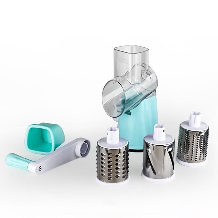 Potato Carrot Grater Slicer Vegetable Cutter Round Mandoline SlicerStainless Steel Multifunction Chopper Blades Kitchen Tool