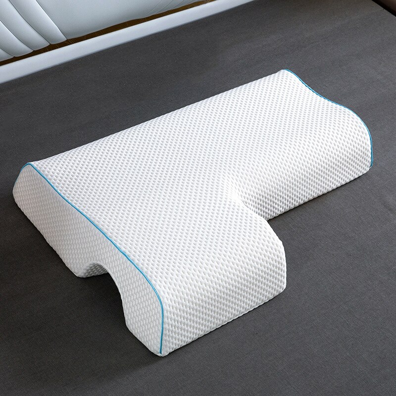 Almohada de espuma viscoelástica para parejas, almohada para abrazar, antipresión, para dormir de lado, ropa de cama: 8 Right arm