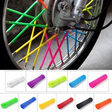 72pcs MTB Wheel Rim Spoke Shrouds Skins Covers Bike Wheel Spoke Sleeves Wraps Cover Mountain Bike Cycle Parts