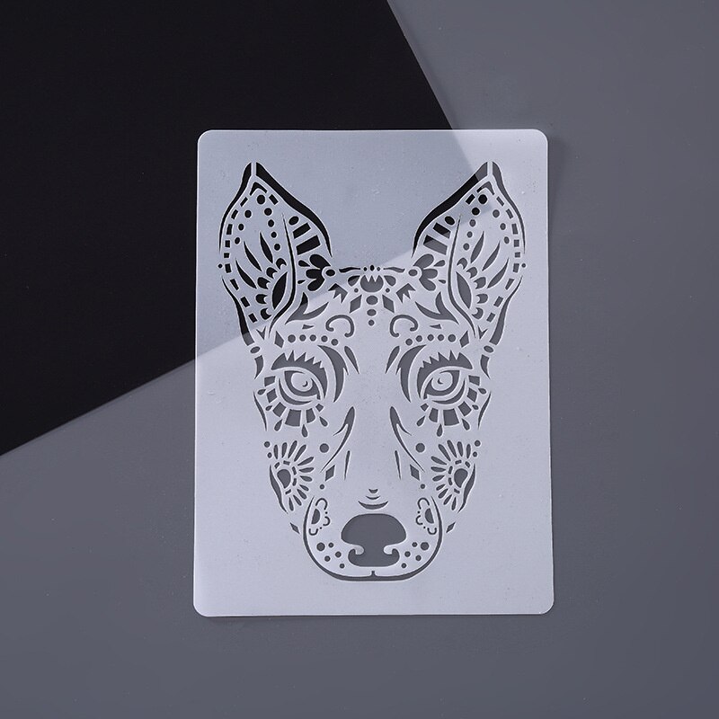 Plastic Template For Kids Painting DIY Scrapbooking Stencils For Journal/Pigment/Ink Pad/Spray/Hand Painting/Wall /Furniture: Doberman