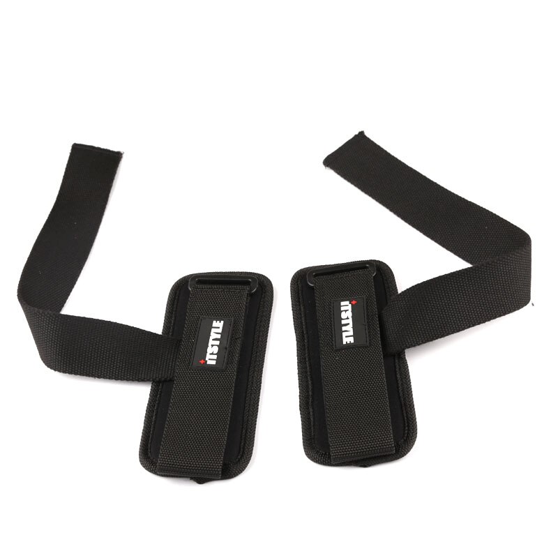 1 par de correas de agarre para levantamiento de pesas de ITSTYLE, para gimnasio, con correa de agarre antideslizante, tensión, muñequera gruesa, mancuerna para levantamiento de pesas