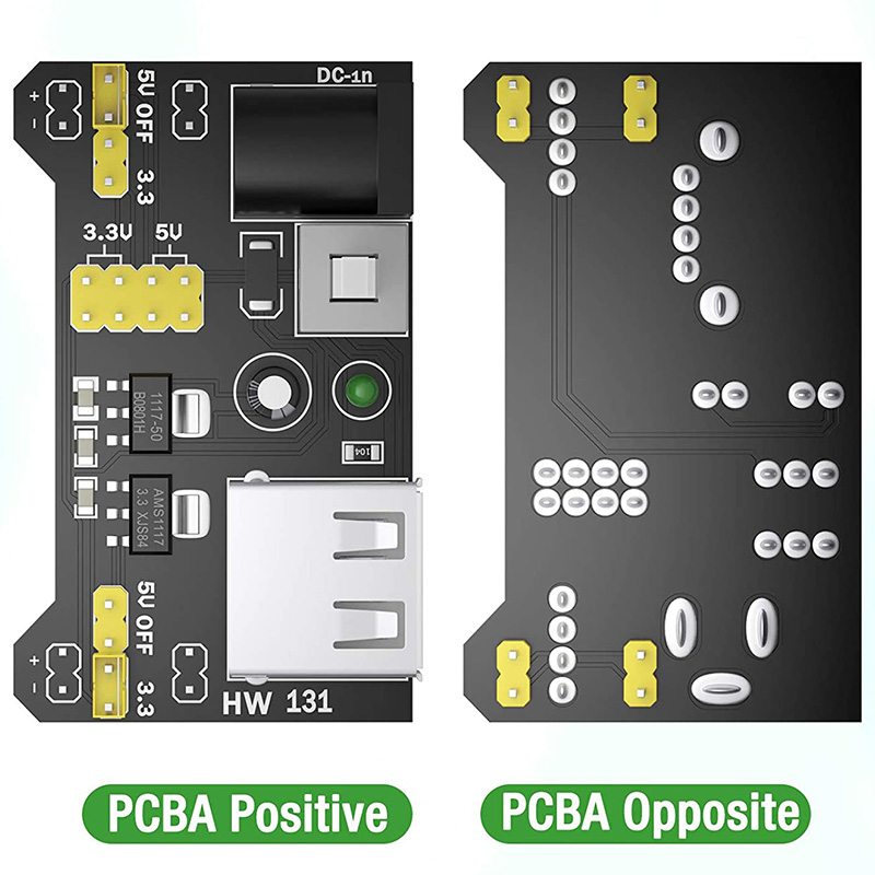 Module d'alimentation abaisseur, 6 pièces, AMS1117-3.3 DC-DC, AMS1117-3.3V V, 5.0 ma