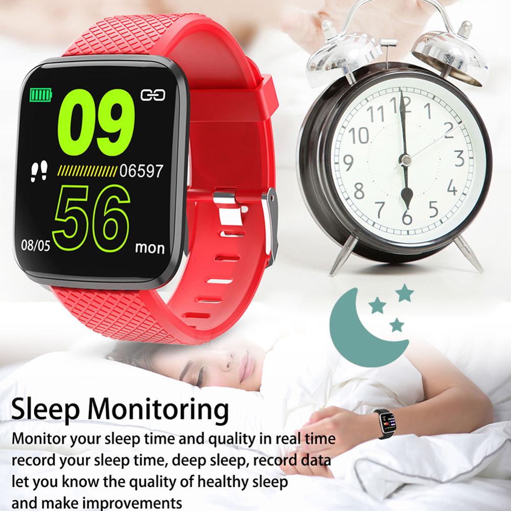 D13 Sport LCD Smart Uhr Wasserdichte Fitness Tracker Blutdruck Smartwatch Herz Rate Monitor Männer Uhr Band Für Android IOS