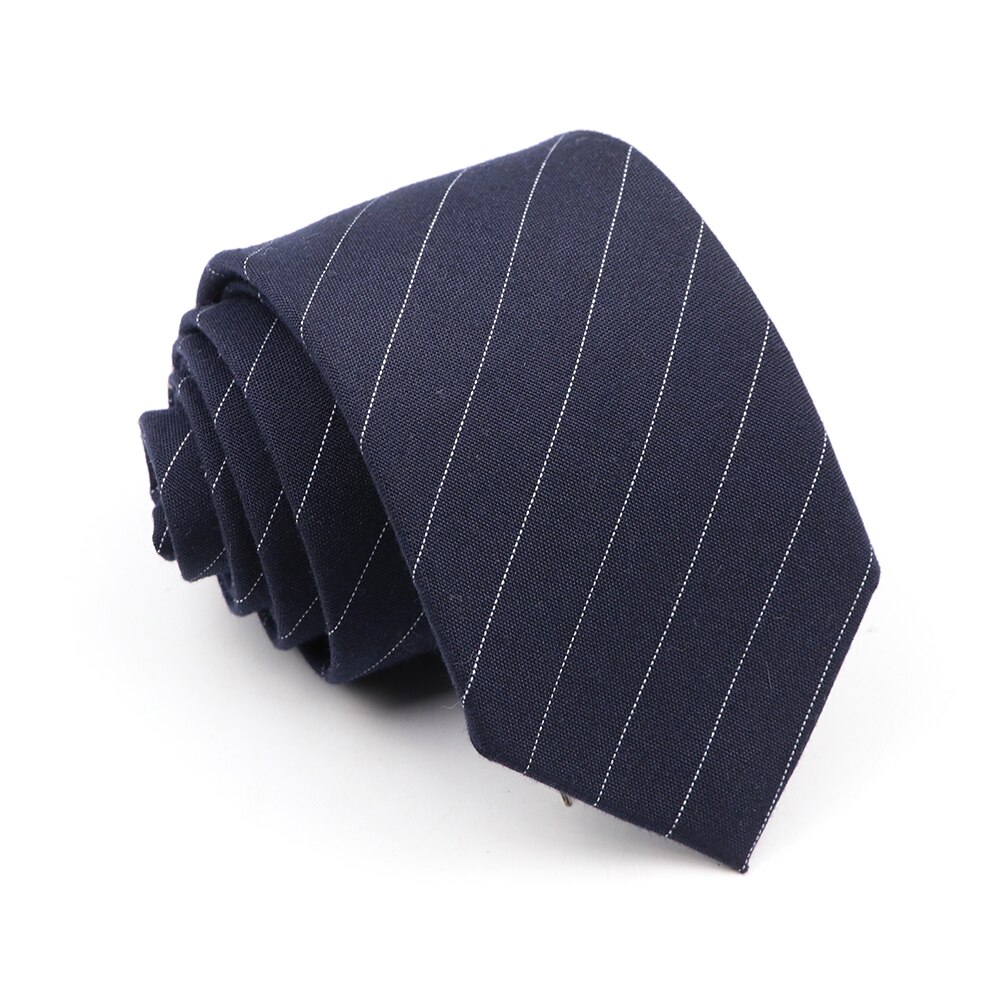 Corbatas clásicas de algodón para hombre, corbatas ajustadas hechas a mano de 6CM con cuello, a rayas, a cuadros, para negocios, bodas y fiestas,: 23
