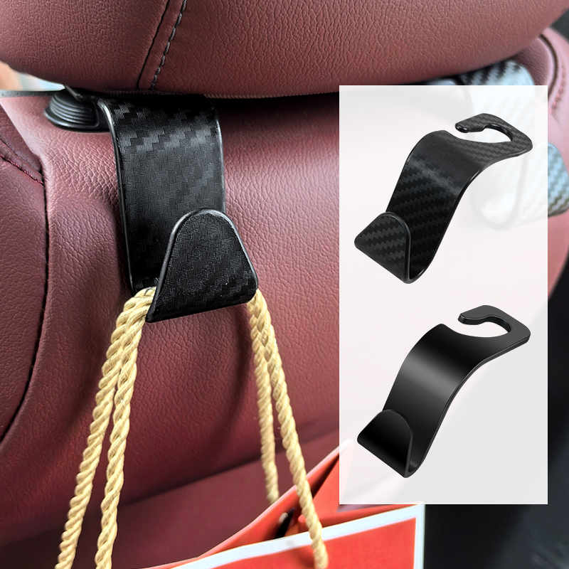 Gancho Universal para reposacabezas de asiento de coche, colgador de almacenamiento, organizador de asiento trasero de vehículo, accesorios de Interior de coche, 1/2/4 Uds.