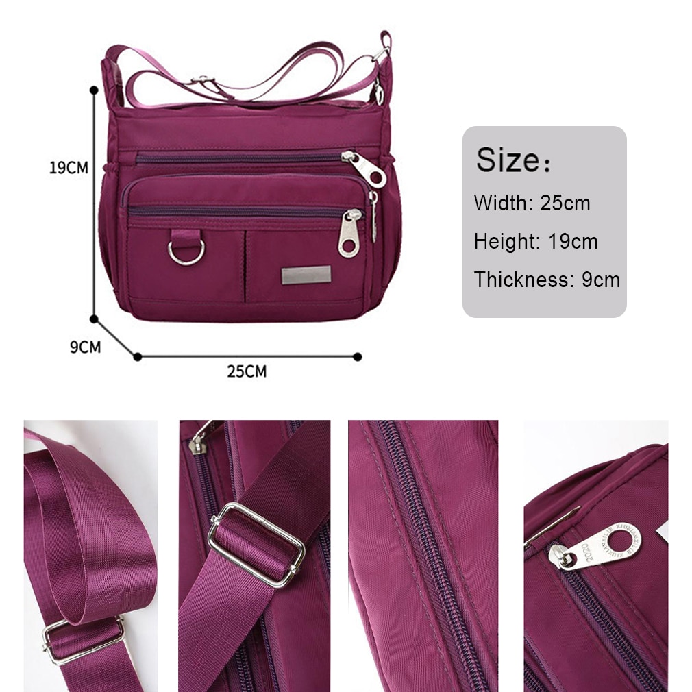 Vrouwen Schoudertas Waterdichte Nylon Messenger Bag Casual Schoudertas Grote Capaciteit Mode Handtas Dame Messenger Bag