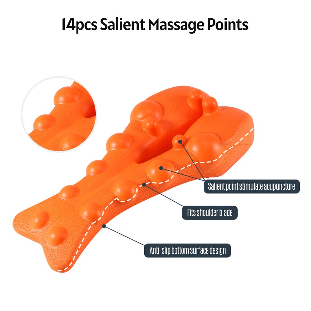 Back Traction Straight Spine Back Health Care Cervical Vertebra Massage Board Brace Back Stretching Device Massager Board