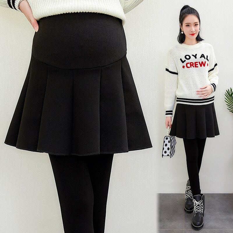 pregnancy skirts maternity high-waisted worsted skirt spring and autumn style mother winter wear pregnant women loose wear