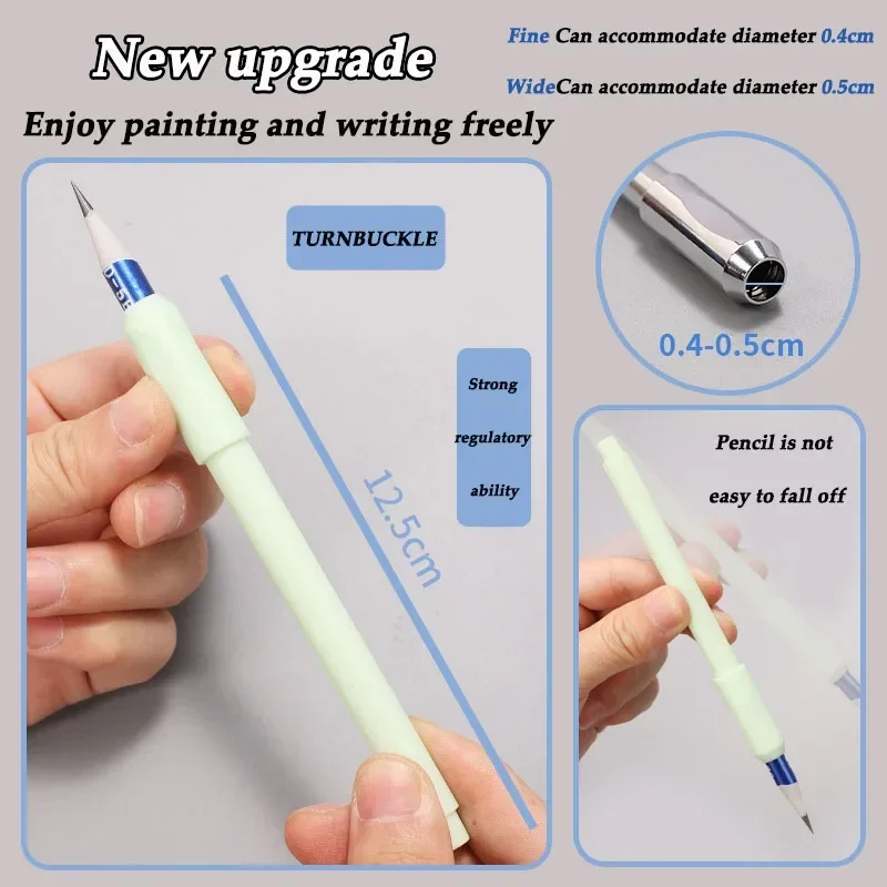 1 szt Przedłużacz robić ołówka uchwyt na długopis uchwyt na długopis ołówek robić szkicowania kolorowy piórnik przedłużacz artykuły artystyczne artykuły biurowe dla szkół