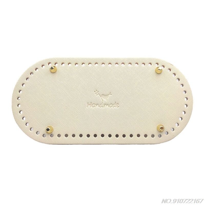 Lederen Bottom Base Met Voorgeboorde Gaten Voor Breien Diy Purse Handtas Schoudertas N27 20: AP