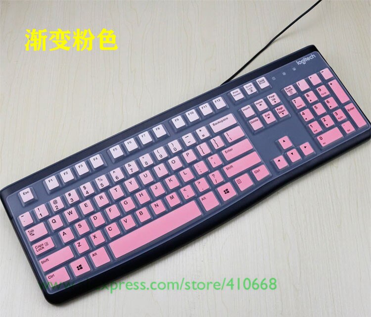 Wasserdichte Silikon Schreibtisch Tastatur Abdeckung Schutz Haut Für Logitech MK120 K120 Computer Staub Abdeckung Film