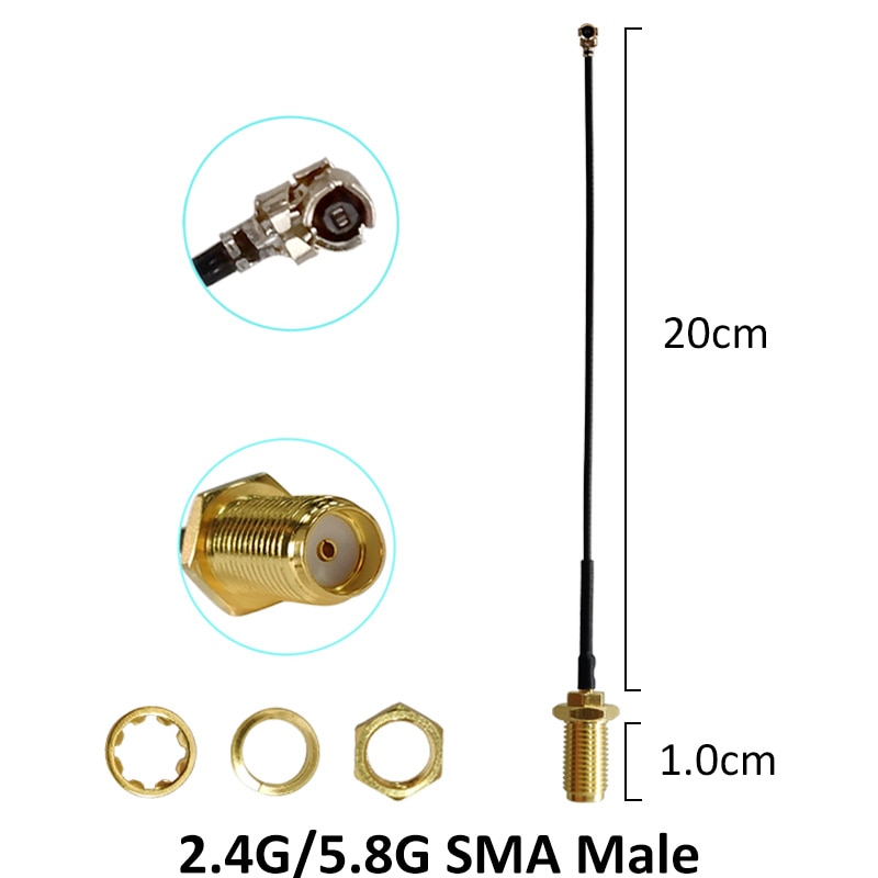 2.4g wifi Antenna 8dBi SMA Male Connector 2.4GHz 5GHz 5.8Ghz Dual Band pbx 2.4 ghz 5G 5.8G Antena rp-sma 21cm Pigtail Cable