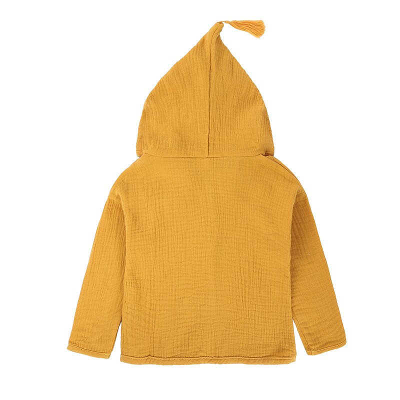 Overdele skjorte piger jakker børn baby drenge tøj kvast hat bomuld linned børn cardigan 1-6y bluse småbørn