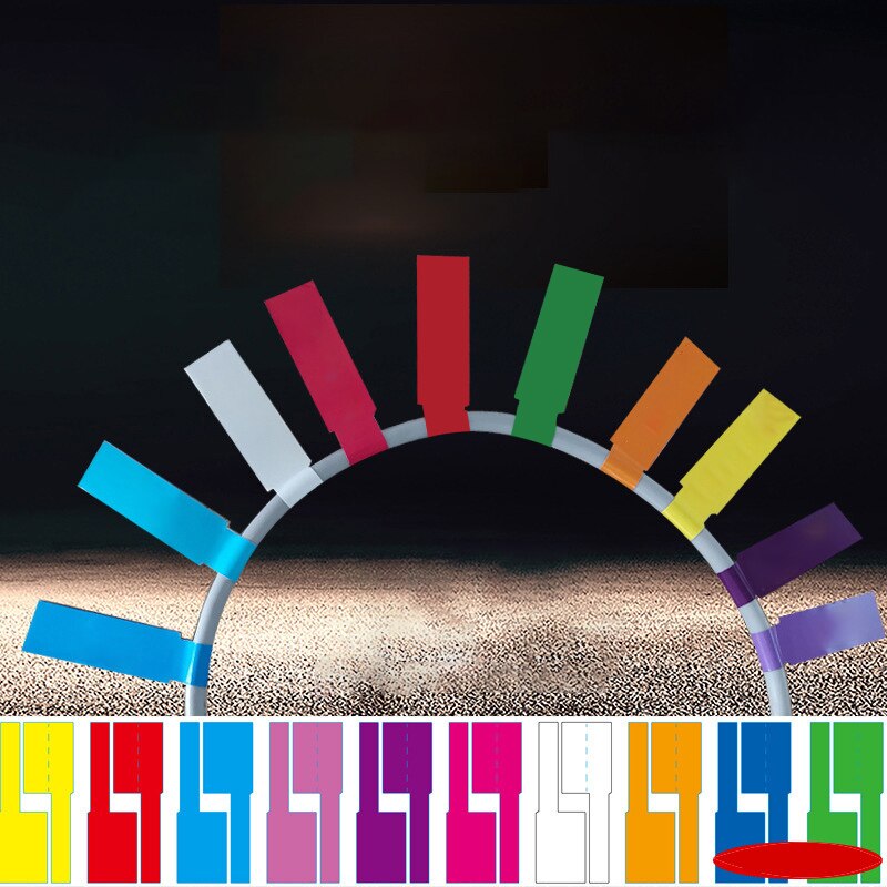 Etiquetas adhesivas para Cables de red A4, autoadhesivas e impermeables, coloridas, para organizar la identificación de Cables eléctricos