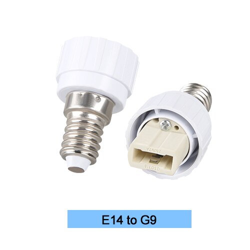 Foxanon Lamp Holder Converters E27 to GU10 E27 to E14 E27 to 2E27 E14 to E27 Conversion Socket Adapter Lamp Holder For Led Light: E14-G9