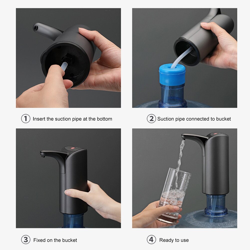 Automatische Pomp Voor Water Fles Elektrische Drinkwater Pomp Dispenser Draagbare Usb Charge Fles Waterpomp