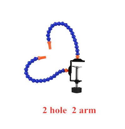 Toolour Bench Vise Table Clamp Soldering Station with 3pc Flexible Arms Soldeirng Iron Holder PCB Welding Repair Third Hand Tool: White