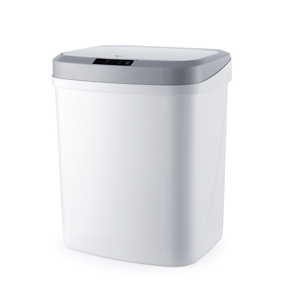 Home Intelligent Automatic Induction Electric Rubbish Trash Can Smart Waste Bins Wide Opening Sensor Eco-Friendly Trash Can 15L