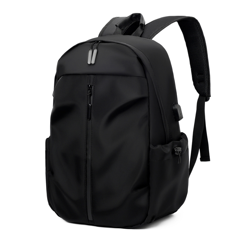 1, 14-Zoll-Freizeit-Schultasche mit großer Kapazität, Sport, einfache Männer und Frauen, universeller Computer-Rucksack mit Anhänger