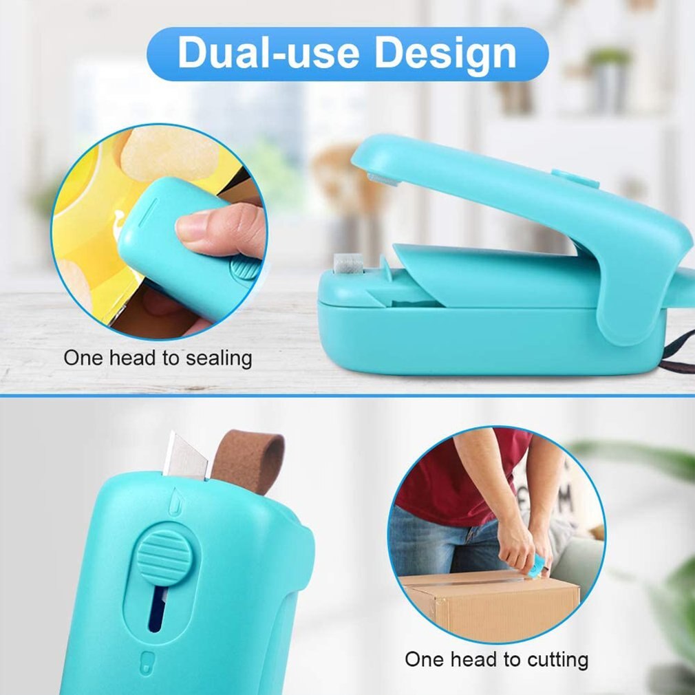 Portable Quick-sealing Household Sealing Machine Hand Pressure Sliding Lid Sealer Enveloping Machine And Cutting Machine