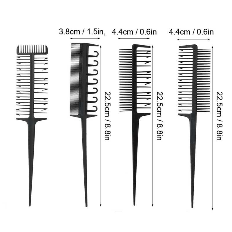 Professionele Kapper Kam Set Haarkleuring Sterven Highlight Salon Kapper Tool Antislip Haarkleuring Kam Haar Stijl Tool