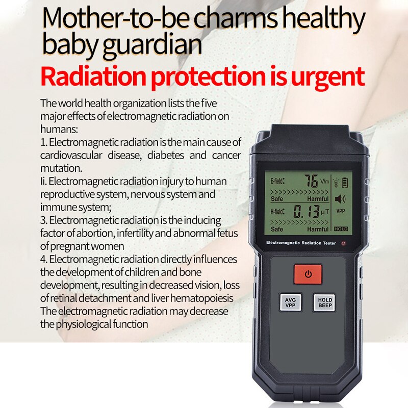Electromagnetic Radiation Detector EMF Meter High Accuracy Radiation Dosimeter Monitor EMF Tester tools